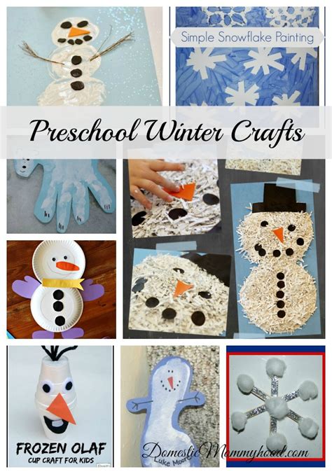 preschool winter crafts domestic mommyhood