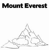 Everest Mount Coloring Mt Pages Kilamanjaro Mountains Vbs Designlooter Mountain Yahoo Search Kids Drawings China Rainier Template Advertisement Tattoo 6kb sketch template