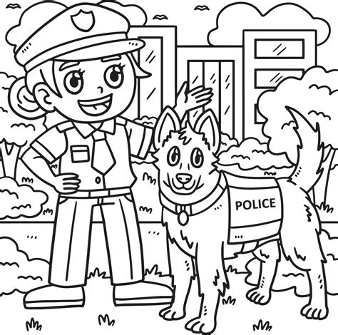 policemen coloring pages