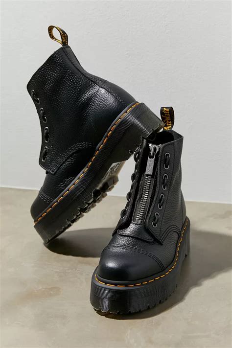 dr martens sinclair milled leather platform boot urban outfitters