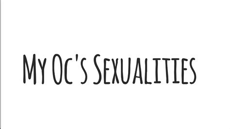 My Ocs Sexualities Happy Pride Month Youtube