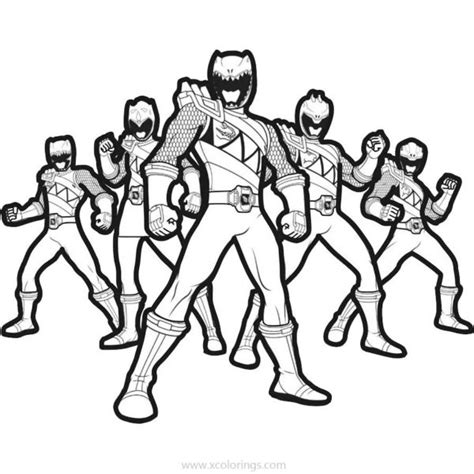 power rangers dino charge coloring pages xcoloringscom