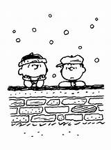 Coloring Linus Charlie Peanuts sketch template
