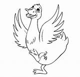 Duck Coloring Pages Color Cartoon Kids Printable Cute Drawing sketch template