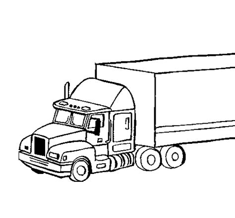 truck trailer coloring page coloringcrewcom