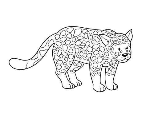 simple cheetah face coloring pages