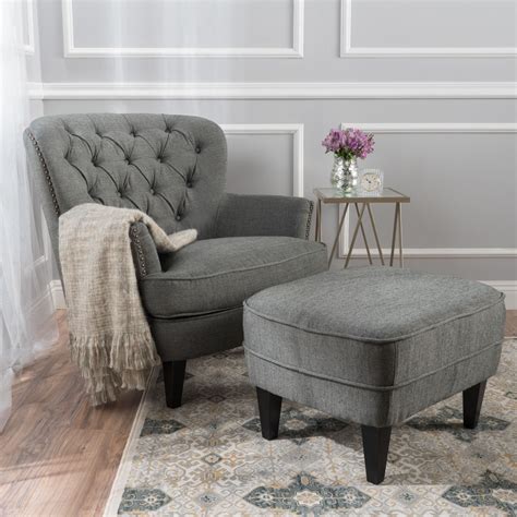 customer image zoomed chair  ottoman set farmhouse style living