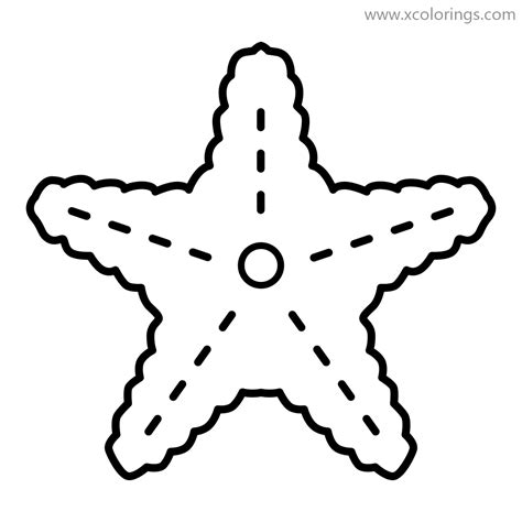 starfish coloring pages design resources xcoloringscom