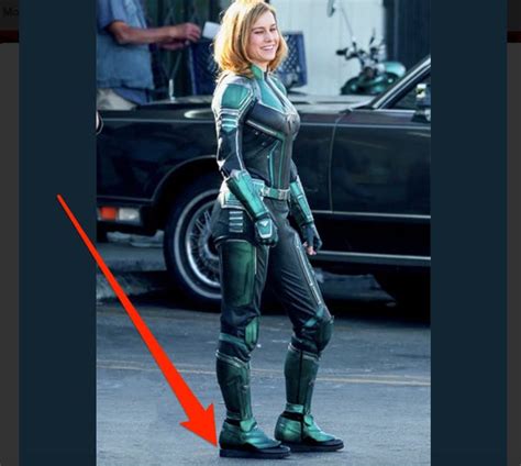 captain marvel photos of brie larson in costume get mixed reactions insider