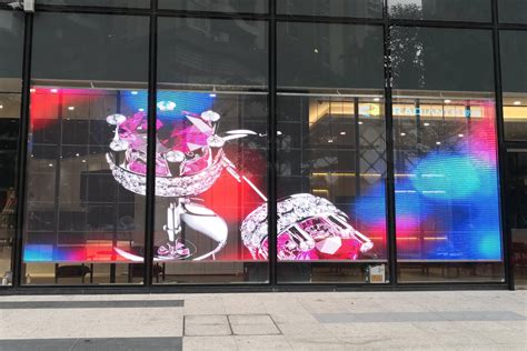 transparent glass led display led advertising digital signage factory