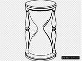 Hourglass Outline sketch template