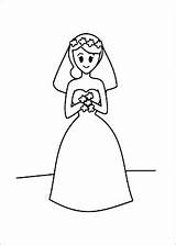Bride Coloring Designlooter 26kb Child sketch template