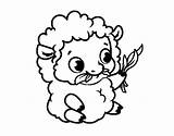 Coloring Lamb Pages Baby Sheep God Cartoon Print Printable Bighorn Minecraft Getcolorings Colorear Color Getdrawings Coloringcrew Colorings Animals sketch template