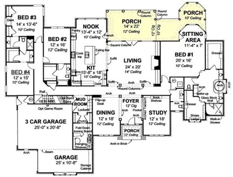 house plan   ranch plan  square feet  bedrooms  bathrooms  sq ft