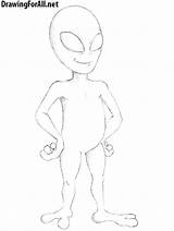 Alien Draw Drawing Beginners Stepan Ayvazyan Tutorials Fantasy Posted sketch template