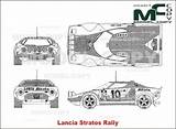 Lancia Stratos Disegno Rally Salvato sketch template