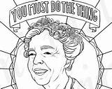 Coloring Eleanor Roosevelt Pages Angela Printable Portraits Drawing Obama Michelle Davis Colouring Adults Feminist Lady First Pdf Getcolorings Getdrawings Portrai sketch template