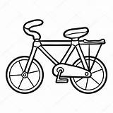 Bicycle Coloring Kids Book Vector Stock Children Illustration Depositphotos sketch template