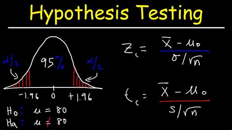 hypothesis testing problems  test  statistics   tailed