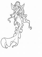 Coloring Winx Mermaid Pages Print Princess Book Color sketch template