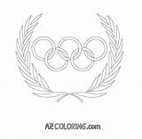 Coloring Olympic Rings Pages Coloringhome Olympics Ring Colors Comments sketch template