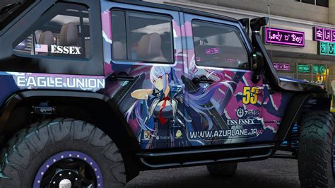 Jeep Wrangler Rubicon Itasha Uss Essex Azur Lane