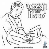 Pages Wash Coloring Hands Hand Handwashing Washing Hygiene Colouring sketch template