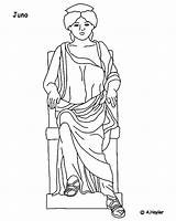 Juno Hera Romeinen Griekse Godin Kleurplaten Romeinse Grieken Goden Tijd Hemels Romein Geschiedenis Kleuren sketch template