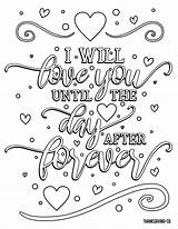Coloring Adult Pages Printable Valentine Adults Book Forever Will Quote Print Fun Valentines Books Happy Pdf Bring Makeitgrateful Inner Child sketch template