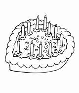 Valentine Cake Coloring Pages Color Valentines Clipart Printable Super Supercoloring sketch template