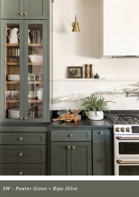 sherwin williams pewter green  ripe olive kelsey leigh designs  honor  design