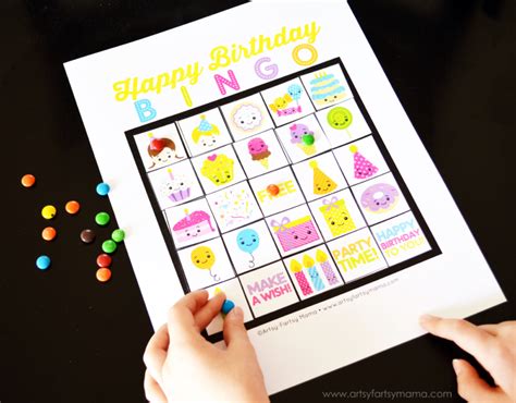 birthday bingo cards printable
