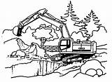 Coloring Pages Excavator Truck Dump Boys Fire sketch template