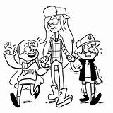 Gravity Falls Coloring Pages Print sketch template