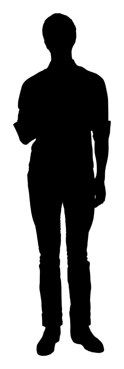 person silhouette standing  getdrawings