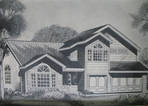 easy house drawings  pencil modern house