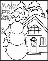 Coloring Pages Christmas Snowman Winter Preschool Printable Sheets Kindergarten Kids Colouring Worksheets Choose Board Own sketch template