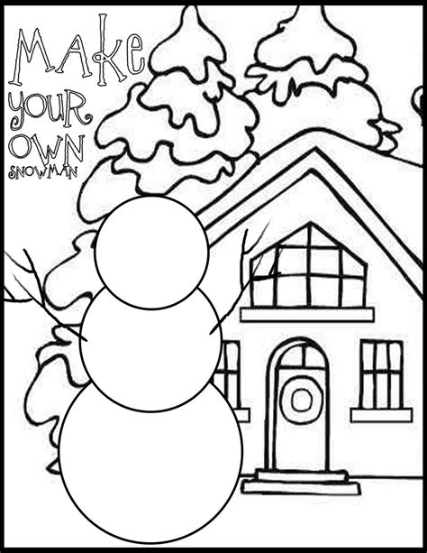 everyday mom ideas printables christmas coloring pages snowman