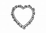 Coloring Heart Valentine Pages Broken Cliparts Hart sketch template