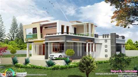 sq ft  bhk modern home kerala home design  floor plans