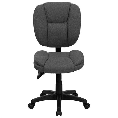 flash furniture mid  ergonomic office swivel chair  gray cymax business