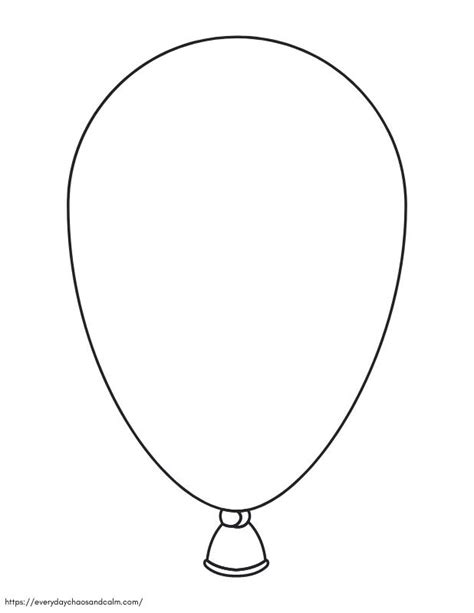 printable balloon templates  crafts