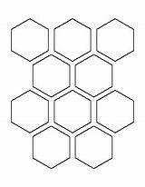 Hexagon Pattern Template Inch Printable Stencil Shapes Shape Hexagons Outline Patterns Templates Print Patternuniverse Honeycomb Stencils Pdf Half Tattoo Crafts sketch template