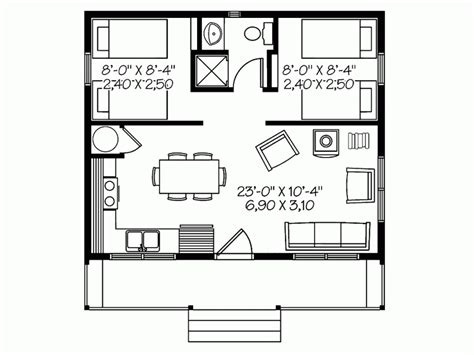 cabin style house plan  beds  baths  sqft plan   house plans small house floor