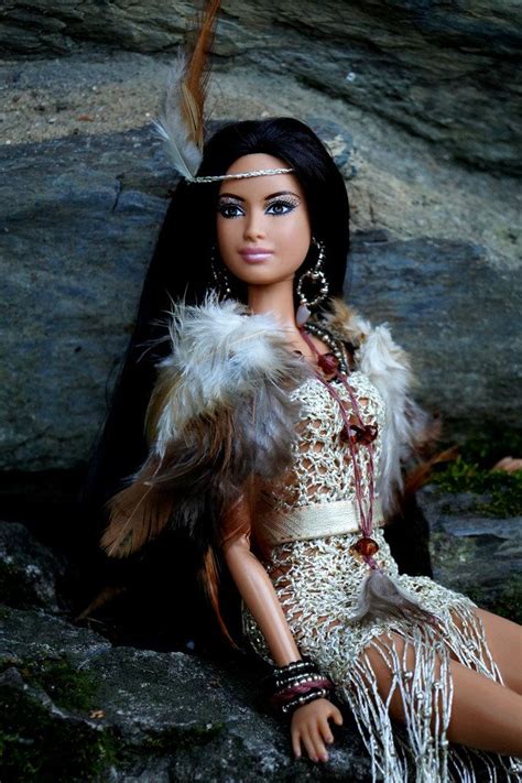 The Only Daughter Of Indian Chief Barbie Gowns Native American Dolls