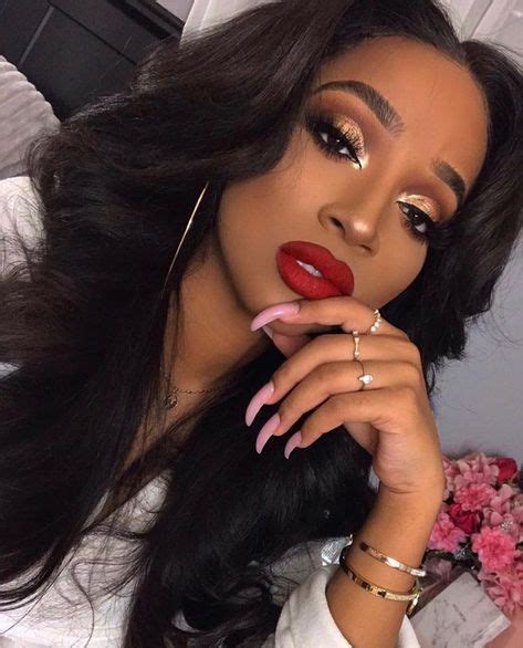 super makeup looks for black women eyeshadows lips ideas makeup for