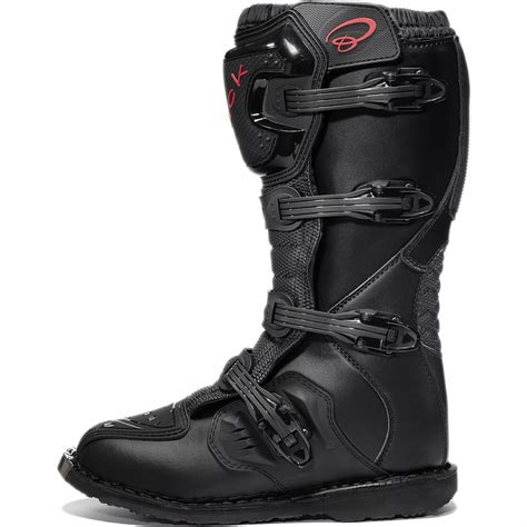 black mx enigma ce approved motocross boots  road adventure pit bike