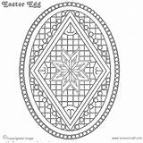 Egg Pysanky Eggs Easter Designs Patterns Printable Ukrainian Coloring Pages Visit Colouring sketch template
