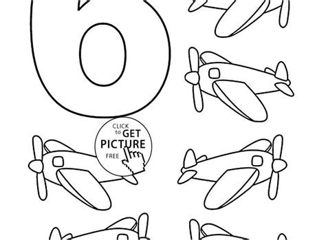 number  coloring page  getdrawings