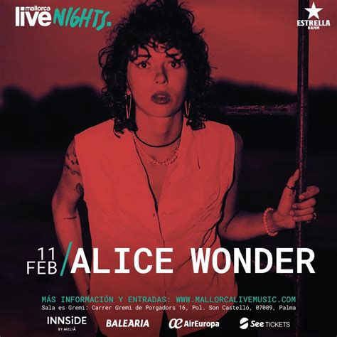 Alice Wonder Del Benidorm Fest A La Sala Es Gremi